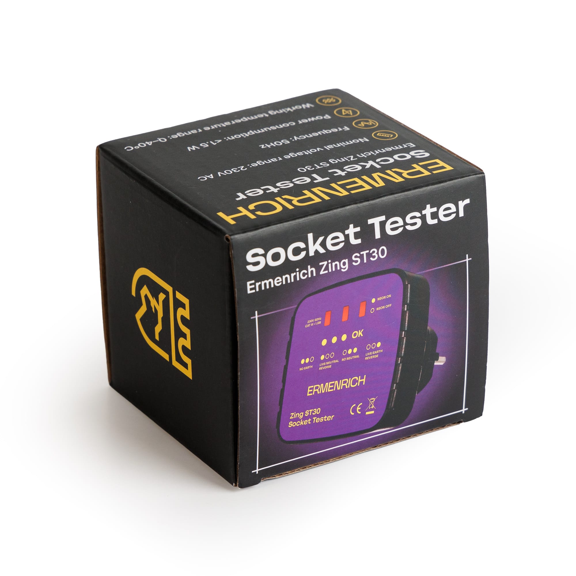 Tester zásuvky Ermenrich Zing ST30 – Obrázok 4